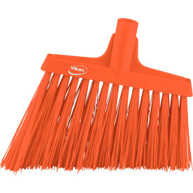 12" Angle Broom- Extra Stiff, Orange