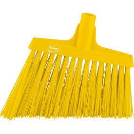 12" Angle Broom- Extra Stiff, Yellow