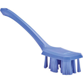 UST Long Handle Scrubbing Brush- Stiff, Purple