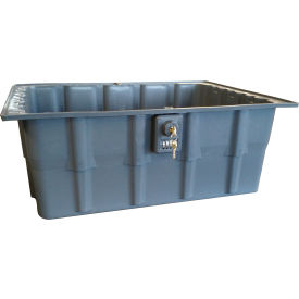 Master Box Property Storage Box, 23"L x 17-1/2"W x 8-1/2"H, Gray, Polypropylene