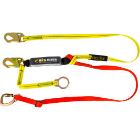 Guardian 4-in-1 Lanyard, Steel Snap Hooks, 5K Triple Lock Carabiner, 18" Extension, D-Ring, Nylon