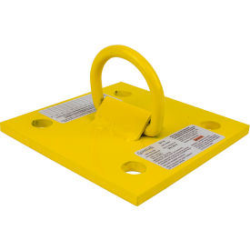 Wall Anchor, 6" X 6", Powder Coated Steel, Bolt-On, 130-420 lbs. Capacity