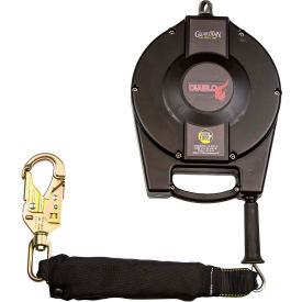 65' Self Retracting Lifeline, Nylon Housing, Galv. Steel Snap Hook, 4-1/4" Height
