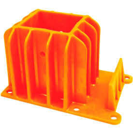 Guardian Angel Guardrail Boot, High Strength Plastic, Orange, 8-1/2"W x 6"D x 5"H