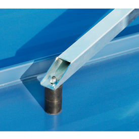 Metal Roof Folding Warning Line, Steel, 4 Stanchions And 100' Pennants