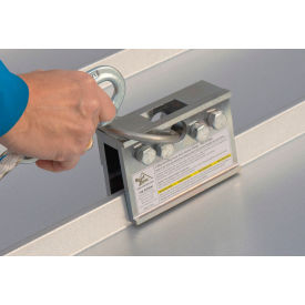 Two-Way Standing Seam Anchor, 2' Long, Aluminum, 310 lbs. Weight Capacity
