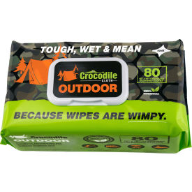 Biodegradable Outdoor Cleaning Cloth Wipes, 80 Wipes/Pack