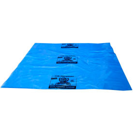 Armor Poly EQ Defender VCI Flat Bags, 36"W x 48"L, 4 Mil, Blue, 150/Pack