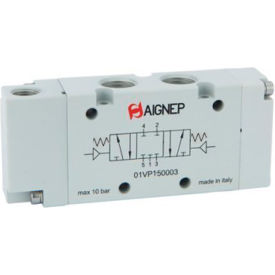 5/3 Double Air-Actuated Valve Pilot Spring Centered Open Center G1/8" Ports