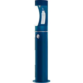 Elkay ezH2O Single Level Outdoor Bottle Filling Station, Freeze Resistant, Blue