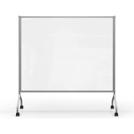 Acrylic Mobile Divider - 71.7"W x 71.8"H - Clear