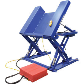 Electric Hydraulic Scissor Ground Lift & Tilt Table - 4000 Lb. Capacity