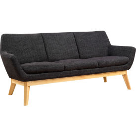 Upholstered Fabric Sofa - Black - Quintessence Collection