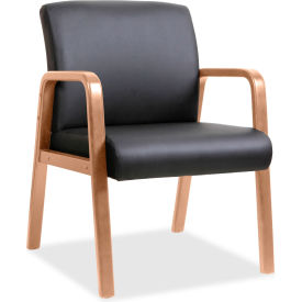Guest Chair - Bonded Leather - Black