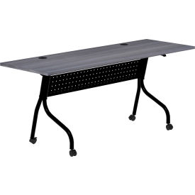 Mobile 72" Flip Top Training Table - Charcoal