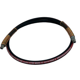 Hydraulic Jack Hose Assembly 3/8 In X 240 In 10K PSI 3/8 M+M NPT, Isobaric Braid