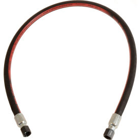 Hydraulic Hose Assembly, 1/2 In. x 12 In. 5000 PSI, F+F JIC, Synthetic Rubber