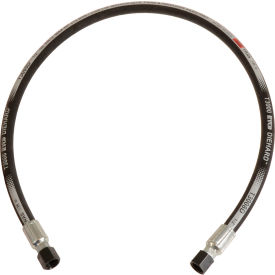 Hydraulic Hose Assembly, 1/2 In. x 60 In. 3000 PSI, F+F JIC, Isobaric Braid