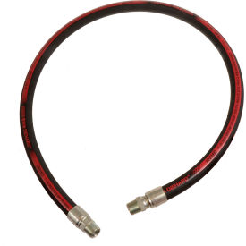 Hydraulic Hose Assembly, 1 In. x 60 In. 5000 PSI, M+MS NPT, Isobaric Braid