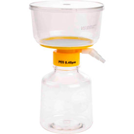 500ml Filter System, 0.45µm PES Filter, 90mm Diameter, Sterile, 12/Case