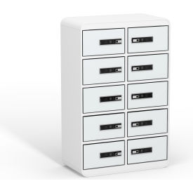 JuiceBar 20 Door Charging Locker with RFID Lock, 21-3/8"Wx11-3/16"Dx33-9/16"H, Assembled
