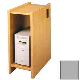 Lab Workstation CPU Shelf - 12-5/8"W x 23-7/8"D x 30"H Gray