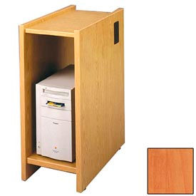 Lab Workstation CPU Shelf - 12-5/8"W x 23-7/8"D x 30"H Oiled Cherry