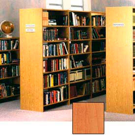 84" Double Face Shelving Base - 37"W x 24"D x 83-3/4"H Oiled Cherry