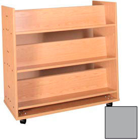 Book Truck - 6 Shelves - 42"W x 18"D x 42-1/2"H Gray