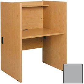 Computer Carrel Base - 36"W x 29-7/8"D x 48-1/8"H Gray