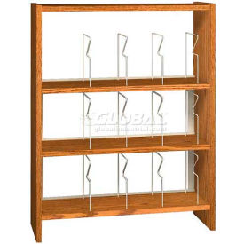 48" Picture Book Shelving Base - 37"W x 12-1/2"D x 47-1/4"H Oiled Cherry
