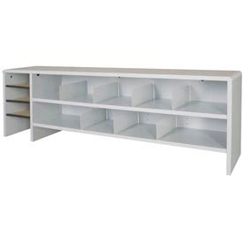 Desk Top Organizer High Capacity - 58"W x 12"D x 18"H Gray