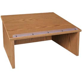 Table top Podium / Lectern - 24"W x 19-3 / 4"D x 13-3 / 4"H Medium Oak