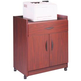 Deluxe Machine Stand, 30"W x 19-5/8"D x 36-1/8"H, Mahogany