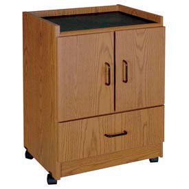 Coffee Bar, 21-3/8"W x 17-7/8"D x 30-3/8"H, Medium Oak