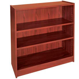 36" Adjustable Bookcase - 36"W x 11-7/8"D x 35-5/8"H Mahogany