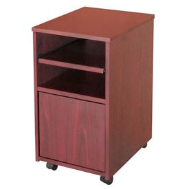 Fax Stand, 16"W x 20"D x 26-3/8"H, Mahogany