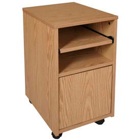 Ironwood Fax Stand, 16"W x 20"D x 26-3/8"H, Natural Oak