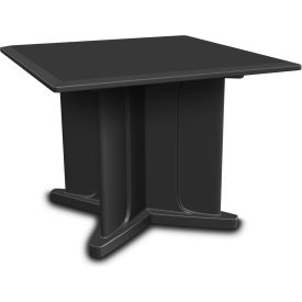 Endurance Table 42" Square Table Top with X Base - Black