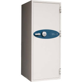 Phoenix Data Commander 2-Hour Digital Fire/Water Resistant Media Safe 7.87 cu ft, Off-White