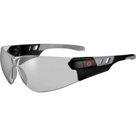 Skullerz SAGA Frameless Safety Glasses, Matte Black, Anti-Fog In/Outdoor Lens