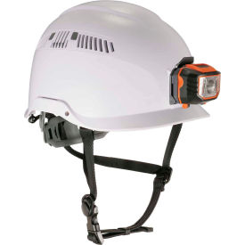 Safety Helmet with LED Light, Class C, White