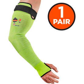 ProFlex 7941 Hi-Vis Cut-Resistant Protective Arm Sleeve, 22", 1 Pair, Lime