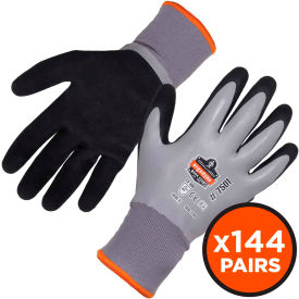 ProFlex 7501 Coated Waterproof Winter Work Gloves, Large, Gray, Case