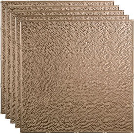 Border Fill - 23-3/4" x 23-3/4" PVC Lay In Tile in Brushed Nickel