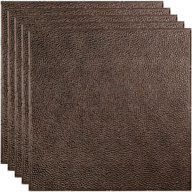 Border Fill - 23-3/4" x 23-3/4" PVC Lay In Tile in Smoked Pewter