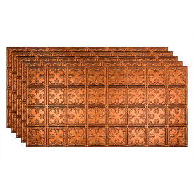 Traditional 10 - 48-3/8" x 24-3/8" PVC Glue Up Tile in Antique Bronze - PG5831