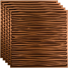 Dunes - 23-3/4" x 23-3/4" PVC Lay In Tile in Oil Rubbed Bronze