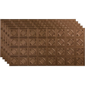Traditional Style #4 - 48-3/8" x 24-3/8" PVC Glue Up Tile in Argent Bronze