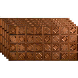 Traditional Style # 4 - 48-3/8" x 24-3/8" PVC Glue Up Tile in Oil Rubbed Bronze